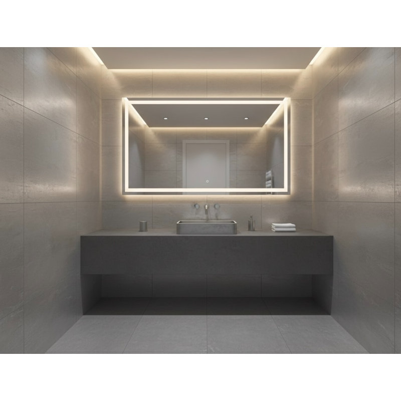 Vast Studio Aged Rectangular Countertop Bathroom Sink, Silver/Gray