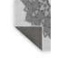 Laine tissée à la main florale en laine et polyester gris/noir Tapis décoratif-1068153355