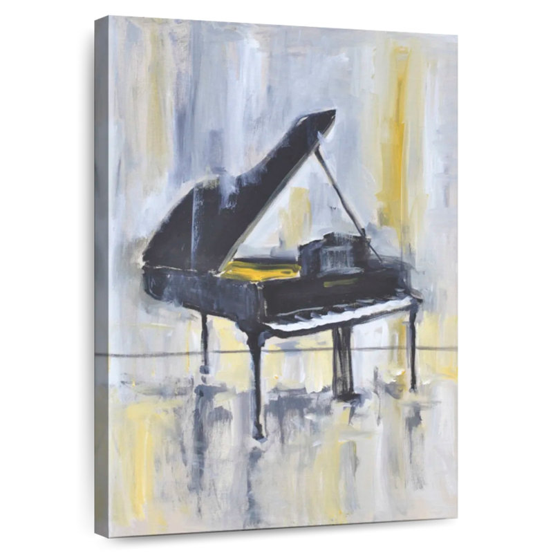 Abarca Piano In Gold II, 45" H x 30" W