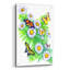 Art mural en verre épique «Daisies and Butterflies» par Geraldine Aikman, 24 po x 36 po-117461185