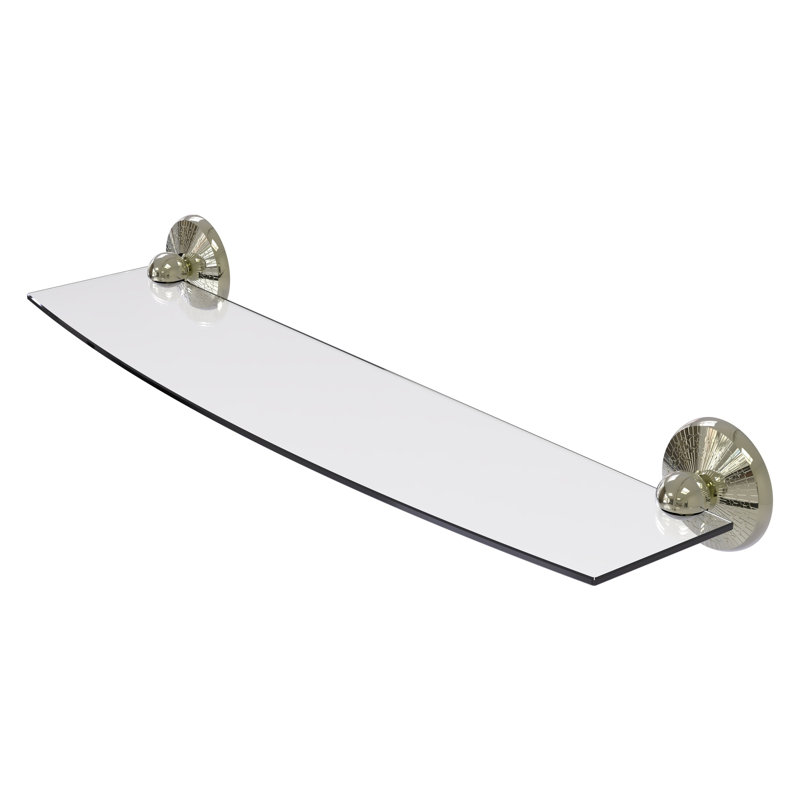 Tilney Bracket Shelf, 24", Polished Nickel