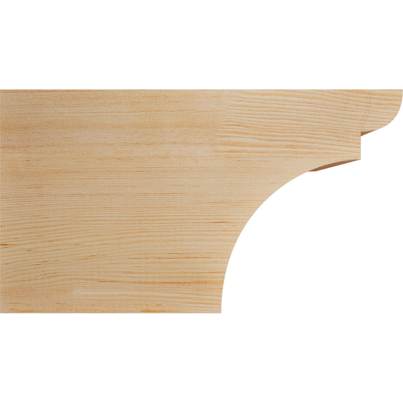 Yorktown Smooth Rafort Tail, Sapin de Douglas, H 10 po x l 18 po x P 5,5 po