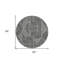 Tapis rond noir 8 po