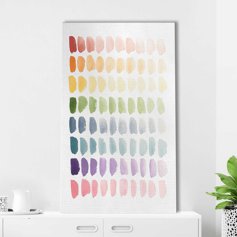 «Watercolor Study II» par Lucille Price - Peinture, Toile tendue, H 30 po x l 18 po x P 1 po