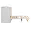 Lit escamotable double avec grands tiroirs, blanc-702830926-702830925