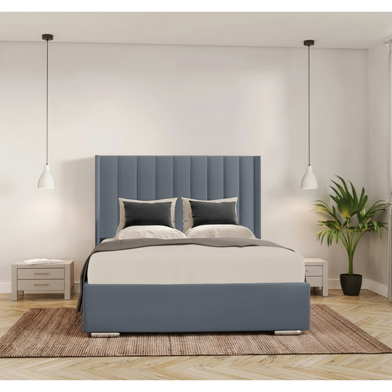 Chiedu Bed Frame, Single, Charcoal