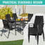 Stacking Patio Dining Armchair-156007701