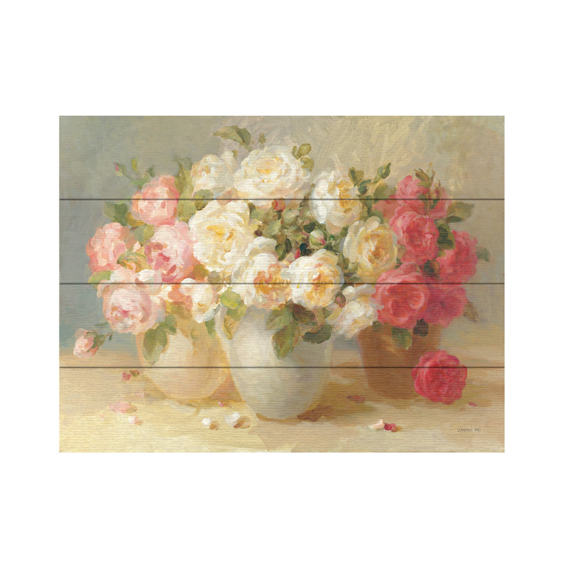 Danhui Nai English Rose Bouquets, H 18 po x l 22 po