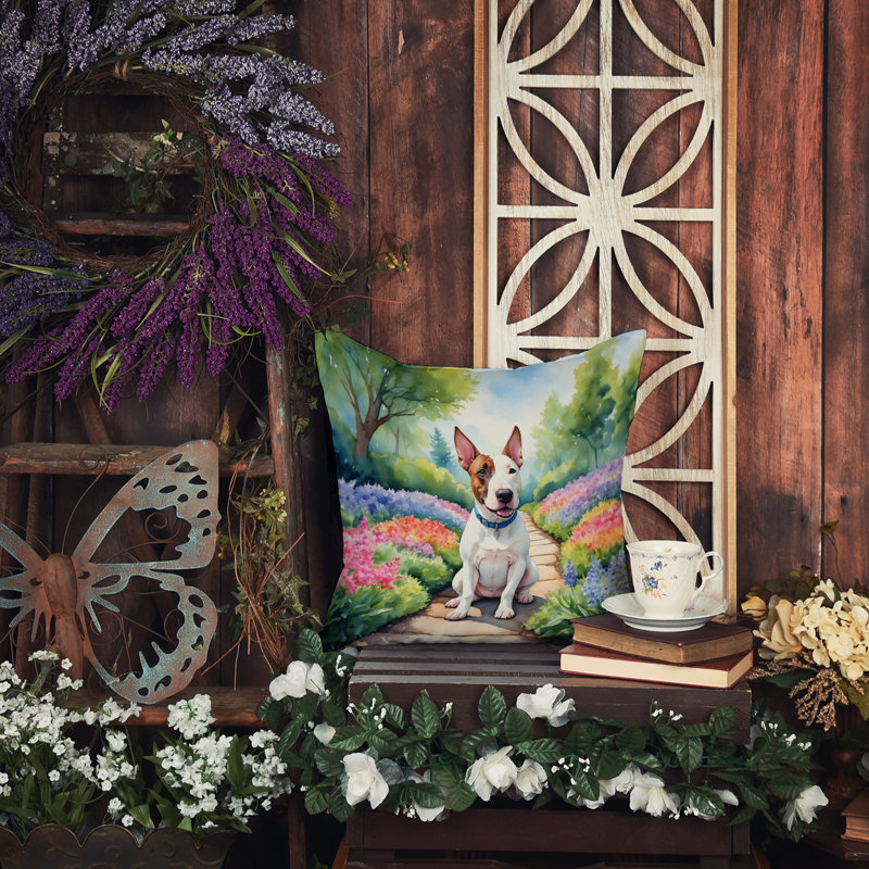 Coussin décoratif intérieur / extérieur Spring Path, H 14 po x l 14 po