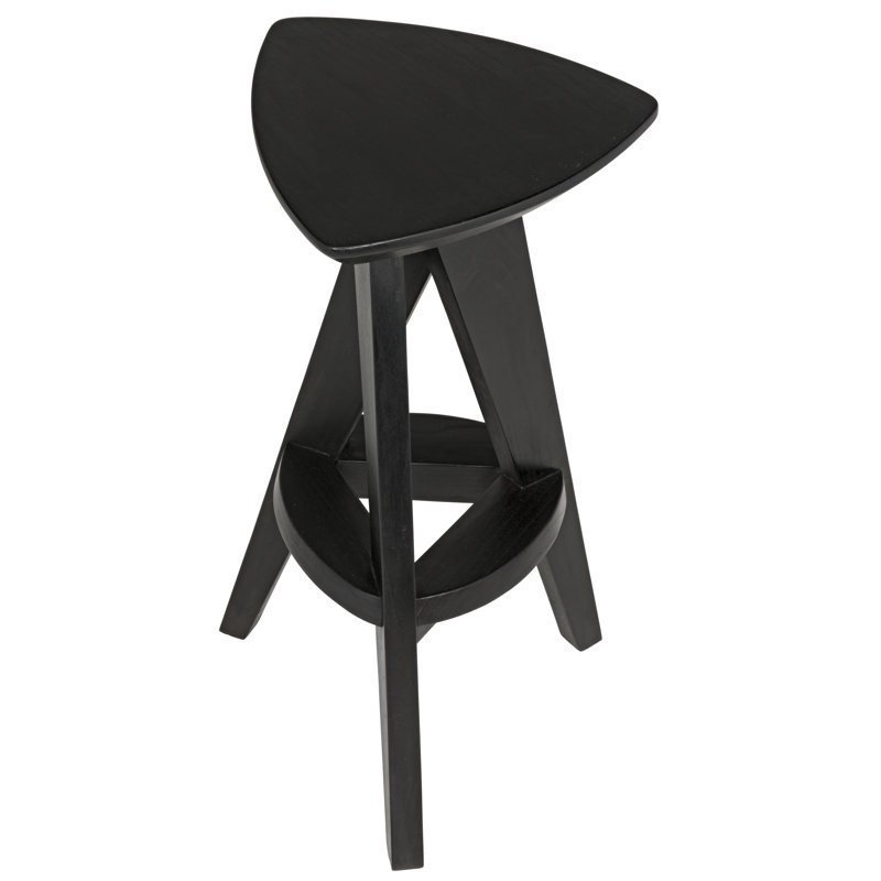 Twist Solid Wood Stool