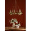 Dorris 6 - Light Satin Gold Waggon Wheel Pendant