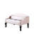 21-Inch Long Beige With Metal Hinges And Storage Compartment Velvet Length Foam Core