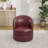 29'' Genuine Leather Swivel Barrel Chair-120347413