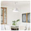 Ventilateur de plafond rétractable moderne avec ensemble d'éclairage, ventilateur d'intérieur à DEL à intensité variable avec télécommande, moteur réversible silencieux pour la chambre à coucher du salon