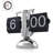 Retro Digital Flip Down Clock -Battery Powered Internal Gear Operated Clock For Home & Office Décor -Black
