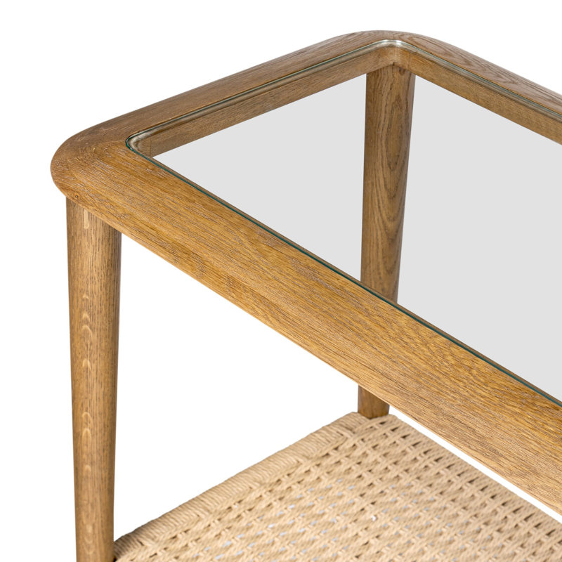 Carmelo Console Table-Medium Brown Oak