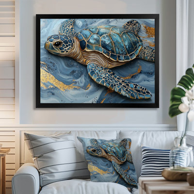 Corujo marble the Turtle S Voyage II - Tortue, art mural