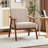 26" Wide Leathaire Fabric Mid Century Upholstered Solid Wood Accent Chairs-1665470164-1677624735