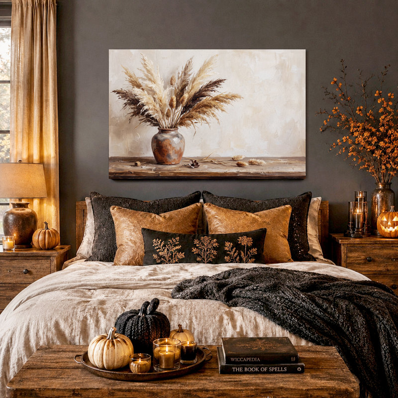 Reproduction d'art sur toile d'Halloween, H 12 po x l 18 po