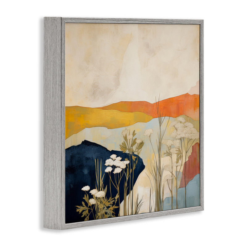  «Complex Desert Layers», art de la giclée encadrée par Irena Orlov, H 17 po x l 17 po, Estampe numérique Farmhouse