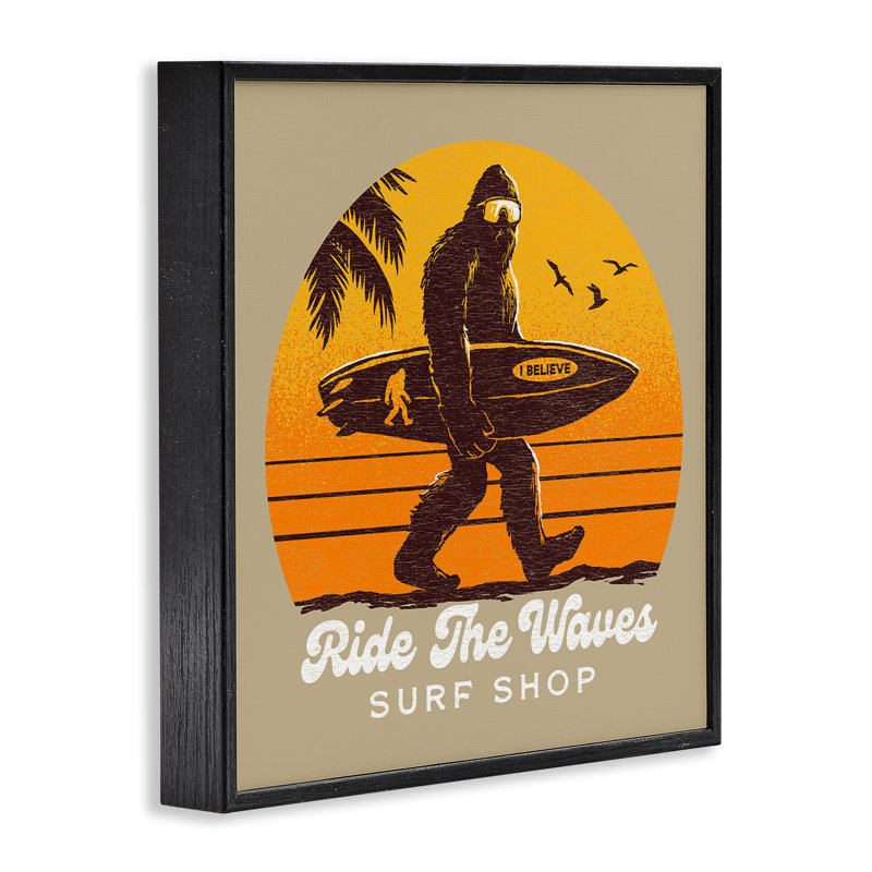 «Ride The Waves Surf Shop», estampe numérique, conception de Jedco Brands Inc., H 12 po x l 12 po