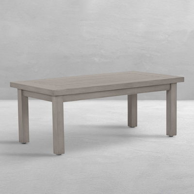 Club Aluminum Rectangular Coffee Table - Oyster