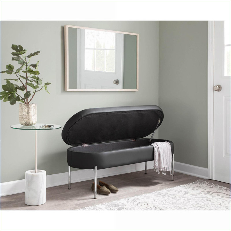 Banc de rangement FlowLuxe Contemporary Glam Onyx