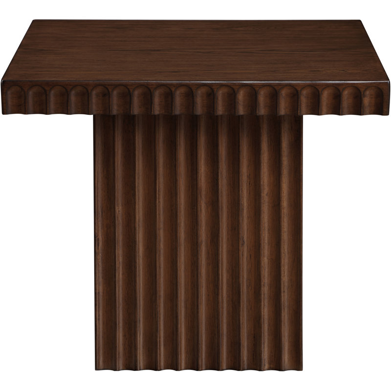 Table basse Fionntan, H 18 po x L 21 po x l 21 po, Brun