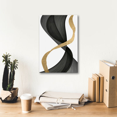  «Inner Flow 1» par Alonzo Saunders, art mural sur toile, 12 po x 18 po
