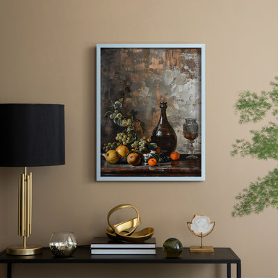Reproduction encadrée FLORAL Series DCC XXXIV - bois massif