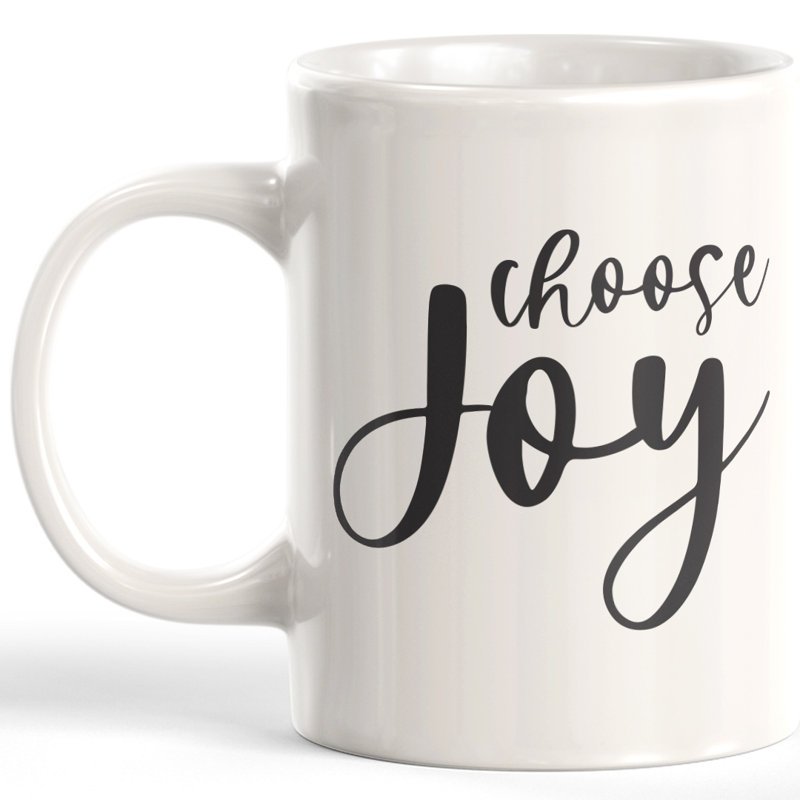 Tasse à café Choisir la joie, 15 oz, Céramique