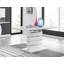 Renne Modern High Gloss Extendable Dining Table Set With 8 Modern Design Faux Leather Dining Chairs-783312243