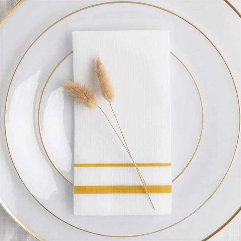 Serviettes jetables en papier pour 200 invités