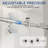 50-54 In. W X 74 In. H Single Sliding Frameless Anti-Collision System Shower Door With 1/4 In. Clear Glass-121564034