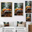 Charme de voiture symbolique rétro sur toile-293406926-293418802