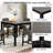 5-Piece Counter Height Square Dining Table Set with 4 Upholstered Chairs