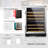24" 44 Bottle Dual Zone Freestanding/Built-In Wine Refrigerator