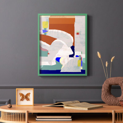 Lucca en couleur I, reproduction encadrée - bois massif