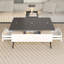 Table basse à plateau relevable avec tiroir de rangement, table centrale moderne 3 en 1