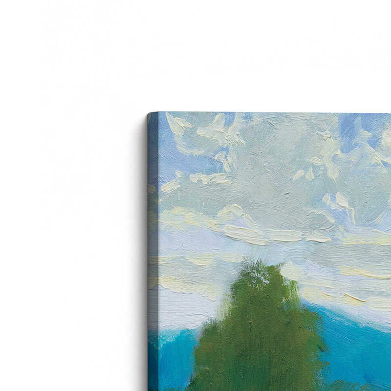 «Summer In The Mountains» par Carson Overs passer, reproduction d'art sur toile, H 30 po x l 30 po