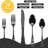 Black Silverware Set
