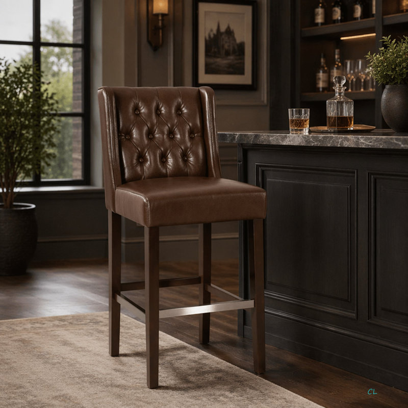 Tabouret de bar, Marron foncé