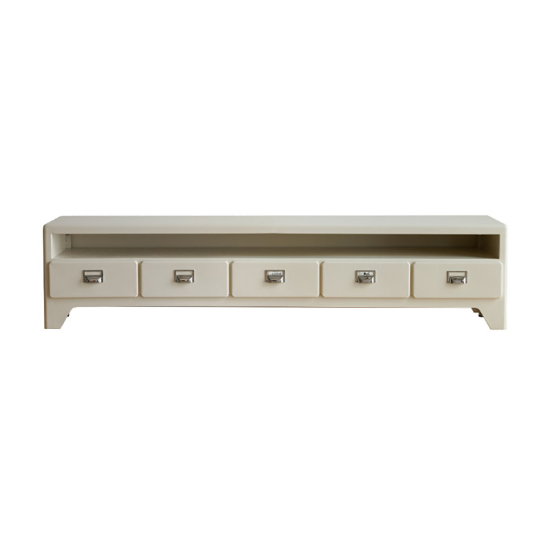 Crédence de rangement l 74,41 po, Blanc