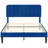 Upgraded Velvet Upholstered Platform Bed with Adjustable Headboard, Reinforced & Quiet Design, No Box Spring Needed, Sturdy Wood Slat Support, Easy Assembly-1115971812-1129005726