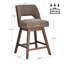 Tabouret de bar pivotant en similicuir Bisto-1251283848-1251283862