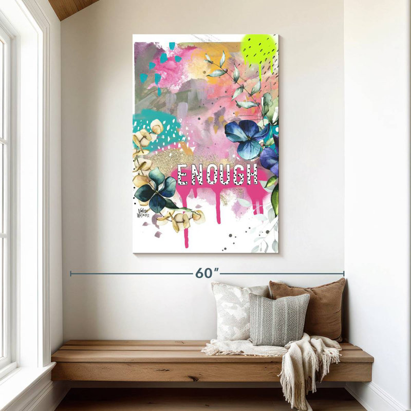 Tergel assez abstrait, H 48 po x l 32 po