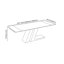 Table de salle à manger extensible 79 po à 95 po, table de cuisine rectangulaire en pierre frittée brillante, table extensible avec pieds en métal, sièges 6 à 10-1747346311-1747346309