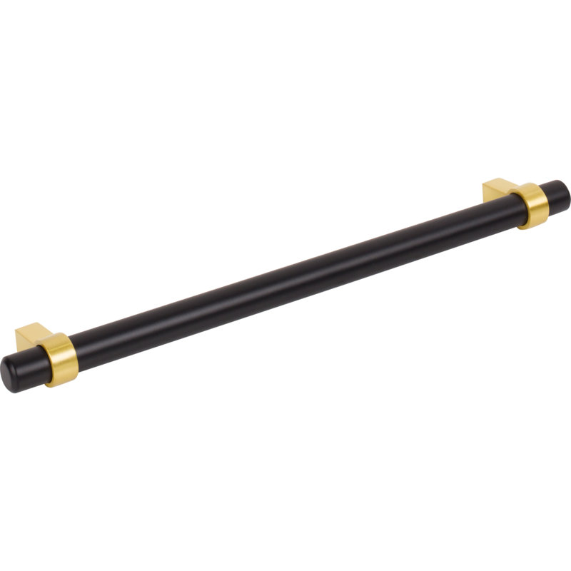 Key Grande Bar / Handle Pull, Matte Black/Brushed Gold