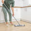 JVL Extendable Chenille Mop – Flat Floor Cleaner with Long Handle – Machine Washable Microfibre Cleaning Head – Grey-131070441