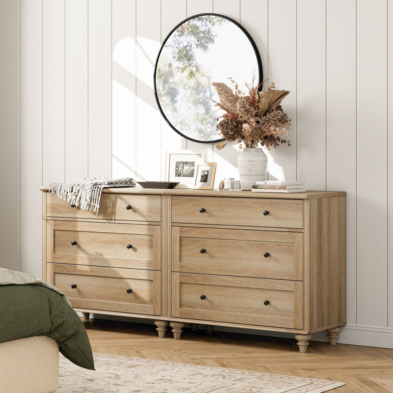 Scarlett 6-Drawer Dresser - Mid Century Modern Storage